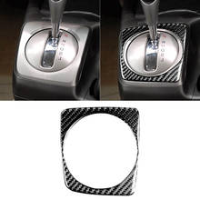 Cubierta Interior del coche, accesorios embellecedores de Panel de fibra de carbono en engranaje, pegatina decorativa para Honda Civic 06-11 2024 - compra barato