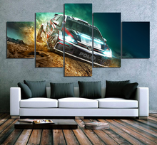 Wall Art Canvas Paintings Modular 5 Panel Dirt Rally Game Car Pictures Prints Poster Home Decor For Living Room Framework 2024 - buy cheap