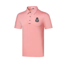 Мужская футболка для гольфа, летняя модная спортивная рубашка с коротким рукавом, одежда для гольфа, дышащая рубашка для сухого кроя, мужска... 2024 - купить недорого