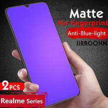 2Pcs/lot Matte Anti Blue Light Tempered Glass For Realme 3 5Pro C3 Screen Protector For Realme X2 XT 5 6i Glass for realme X2pro 2024 - buy cheap