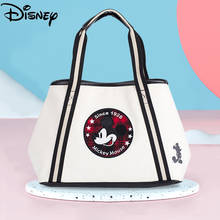 Disney-Bolsa de pañales de Mickey Mouse para bebé, de gran capacidad para madre bolso de mano, bolso de pañales de moda para bebé, bolso de viaje impermeable para cochecito 2024 - compra barato