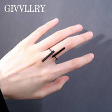 Женское геометрическое кольцо в стиле стимпанк, стильное ювелирное изделие в минималистичном стиле, в стиле панк, черного, белого, золотого цвета, с длинными костяшками, Открытое кольцо в подарок 2024 - купить недорого