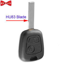 KEYECU-llave de coche remota para Peugeot 307, mando a distancia, 433MHz, Chip ID46, hoja HU83 con ranura 2024 - compra barato