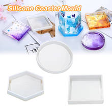 New DIY Mold Ashtray Coaster Flexible Silicone Mold Epoxy Resin Making Craft Clay Resin Molds Jewelry Agate Tools 3 2024 - buy cheap