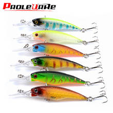 Conjunto de Señuelos de Pesca, cebo duro artificial de 5,5g y 80mm, señuelos Crankbait, aparejos de pesca, 6 unids/lote 2024 - compra barato