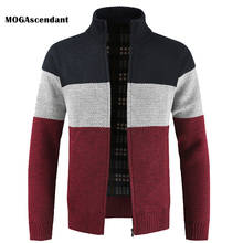 Men's Winter Sweaters Cardigan Coats Autumn Warm Cashmere Faux Wool Liner Sweaters Jacket Casual Knitwear Patchwork Sweatercoat 2024 - buy cheap