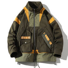 2020 new men bomber jackets and coats streetwear ribbon style hip hop harajuku windbreaker outwear JP70 2024 - buy cheap