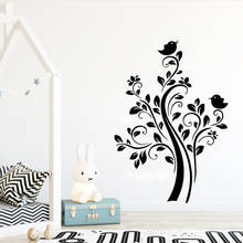 Diy árvores e pássaros família adesivos de parede mural arte decoração para casa para o quarto fundo da parede arte decalque 2024 - compre barato