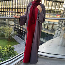 Eid Mubarak Kaftan Dubai Abaya Turkey Kimono Cardigan Hijab Muslim Dress American Islamic Clothing Abayas For Women Robe Femme 2024 - buy cheap