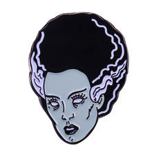 Bride of Frankenstein Brooch Nightmare on Film Street Badge Horror Movie Collection 2024 - buy cheap