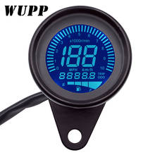 Wupp-medidor de combustível para motocicletas, velocímetro digital, odômetro, tela lcd, universal, para 1-4 cilindros, luz de fundo em 7 cores 2024 - compre barato