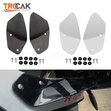 Para bmw r1200gs adv r 1200 gsa r1200 aventura 2014-2018 2019 motocicleta windshield windscreen defletor lateral do vento handshield 2024 - compre barato