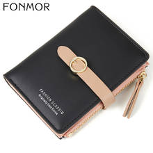 FONMOR Women's Wallet Card Holder Soft PU Leather Women Bag Coin Purse Short Wallet Handbag Designer Wallets Coin Card Purse 2024 - buy cheap