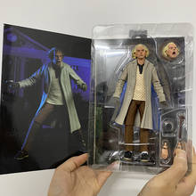 DOC Brown Figure NECA Back To The Future Dr. Brown Articulated PVC Collectible Model Toys Action Figure 18cm 2024 - buy cheap