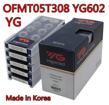 OFMT05T308 YG602 100% оригинал, сделанный в Корее YG карбидная вставка обработка: нержавеющая сталь, сталь, чугун и т. д. 2024 - купить недорого
