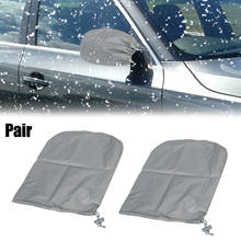 X Autohaux Pair Durable Gray Rear Side View Mirror Cover Bag Accessories for Car Vehicle 2024 - buy cheap