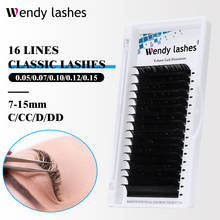 16 Rows Individual Eyelash Extension Faux Mink Eyelashes Thick Natural False Eyelashes Mink Classic Eyelash Extension Cilia 2024 - buy cheap