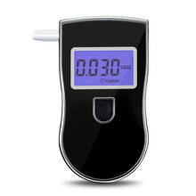 Bafômetro digital portátil at-818, testador de nível de álcool pela respiração, tela lcd 2024 - compre barato