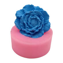 3D Peony Design Aromatherapy Gypsum Mold Candle Wax Resin Craft Molds Decorating Silicone Mold for Soap Making 2024 - buy cheap