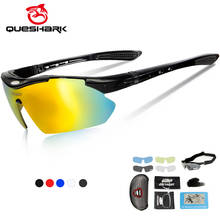 QUESHARK Polarized Cycling Glasses Sports Bicycle Glasses Bike Sunglasses Fishing Goggles Cycling Eyewear 5 Lens+Myopia Frame 2024 - buy cheap
