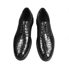 Ousidun-zapatos de piel de cocodrilo para hombre, calzado de ocio con cordones, personalizado, tendencia de moda, novedad 2024 - compra barato
