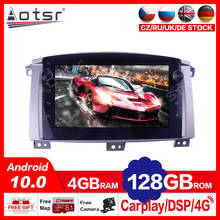 Radio con GPS para coche, reproductor con Android 10, 4 + 128G, marco de Audio, Bluetooth, para Toyota LAND CRUISER LC100, 2002, 2003, 2004, 2005, 2006, 2007 2024 - compra barato