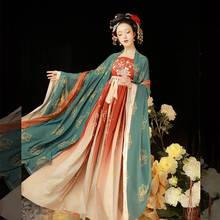 Yuanshan Edai Hanfu women Chinese Traditional Tang-suit Hanfu Princess Ancient Costume Summer Embroidered Kezi Skirt Hanfu Suit 2024 - buy cheap