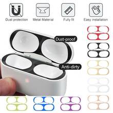Metal Dust Guard Sticker For Airpods 2 1 Air Pods 3 Case Decal Anti-Scratch Earphone Cover for Apple Airpods Pro Skin Protection 2024 - buy cheap