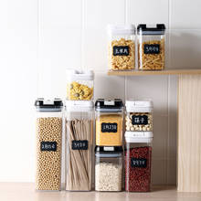 5PCS/Set Food Grade Sealed Plastic Grains Storage Box Moisture-Proof Large-Capacity Household Candy Snack Jar 2024 - buy cheap