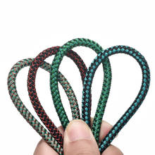 RUIMO-Accesorios de joyería DIY, cuerda trenzada de alambre de acero inoxidable 316l, color verde, rojo y azul, cordón de cuero de 6mm para pulseras y brazaletes 2024 - compra barato