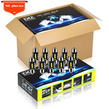 DXZ-bombillas LED para Interior de coche, luz de lectura Canbus, C5W, C10W, Festoon-36MM, CSP 1860, sin ERROR, 12V/24V, 3W, Universal, 50 unidades 2024 - compra barato