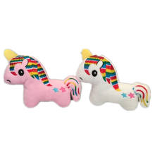 Mini chaveiro de pelúcia de cavalo, 120 peças com cores misturadas, 6-8cm 2024 - compre barato