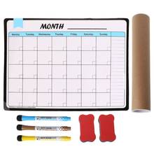 Monthly Planner Soft Magnetic Whiteboard Fridge Magnets Drawing Message Memo Pad C26 2024 - buy cheap