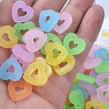 20pcs/bag Simulation Soft Candy Heart Donuts Super Light Clay Slices Additives Slider Slime Supplies DIY Materials Popular Toys 2024 - buy cheap