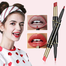 Pudaier 2 In 1 Double-end Lip Liner Pencil Waterproof Color Sexy Lipstick Long-lasting Makeup Cosmetics Pintalabios Lip Liner 2024 - buy cheap