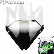 PAZOMA Supermoto Motorcycle Windshield Screen Clear Windscreen Wind Deflectors for Kawasaki Z750 Z750R 2007-2012 2011 2010 2009 2024 - buy cheap