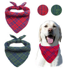 Dog Bandanas Plaid Checked Scarfs for Small Medium Large Dogs Cats Kerchief Bibs Pets Neckerchief Handkerchief 2024 - buy cheap