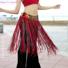 Wholesale dance skirt sexy tassel belly dance clothes women belly dance hip scarf girls dance chain 2024 - buy cheap