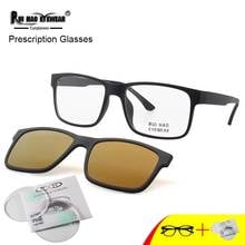 Customize Prescription Eyeglasses And Sunglasses TR90 Glasses Frame Fill Resin Lenses Myopia Spectacles Frame Men 2024 - buy cheap