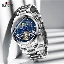 HAIQIN Multifunctional Men's Watch Top Brand Automatic Tourbillon Clock Business Mechanical Waterproof Watches Relogio Masculino 2024 - buy cheap
