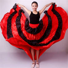 flamenco skirt Gypsy Flamenco Spain Belly Dancers Polyester Belly dance Skirt 360/540/720 Degree 2024 - buy cheap