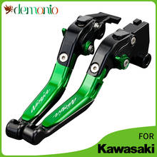 Palancas de embrague de freno plegables ajustables CNC para motocicleta, accesorios para KAWASAKI Ninja 250R 2008-2012 NINJA250R NINJA 250 R 2011 2024 - compra barato