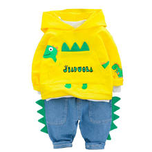 New Spring Autumn Kids Letter Casual Clothes Boys Baby Girls Fashion Hoodies Pants 2Pcs/Sets Children Cotton Cartoon Tracksuit 2024 - buy cheap