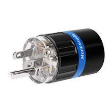 Monosaudio M105R/F105R 99.998% chapados en rodio cobre puro Hifi potencia para USA de Audio de enchufe de alimentación IEC conector hembra 2024 - compra barato