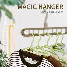 9-hole Space Saving Hanger 360 rotating magic hanger multi-function folding magic hanger wardrobe drying clothes storage 2024 - buy cheap