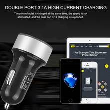 1pc Multi-function USB Car Charger Dual USB QC 3.0 Adapter Cigarette Lighter LED Voltmeter For Xiaomi Samsung IPhone 11 Pro Max 2024 - buy cheap