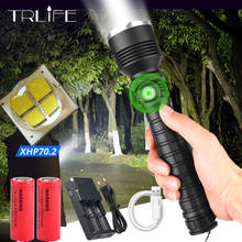 Linterna táctica XHP70.2 para caza, luz LED con Zoom USB, XHP50, 18650, 26650, autodefensa 2024 - compra barato