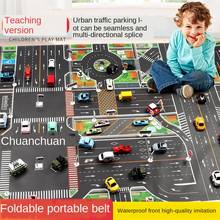 Dwaterproof Water Kid Play Mat Car City Scene Traffic Road Map Educational Toy for Kids Child Climbing Play Mat Road M07 2024 - buy cheap