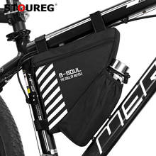 B-SOUL Водонепроницаемая велосипедная сумка, треугольная сумка для велосипеда, сумка для передней рамы, сумка для горного велосипеда, велосипедная сумка для верхней трубки, велосипедная сумка для бутылки 2024 - купить недорого