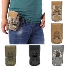 Double-layer Outdoor Camouflage Bag Molle Tactical Army Mobile Phone Pouch Money Tools Sports Hunting Camo Storage Waist Bag 2024 - купить недорого